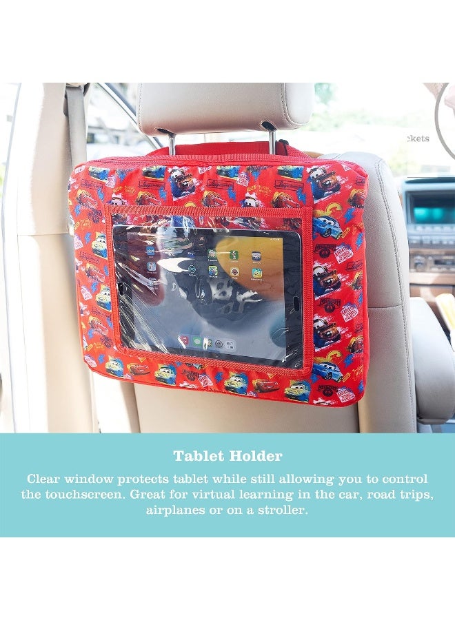 J.L. Childress Disney Baby 3-in-1 Travel Tray & iPad Tablet Holder - Car Seat Lap Tray for Toddlers, Kids - Use on Airplanes, Road Trips, Lap Desk - Tablet Holder and Carry Bag - Disney Cars - Image 5