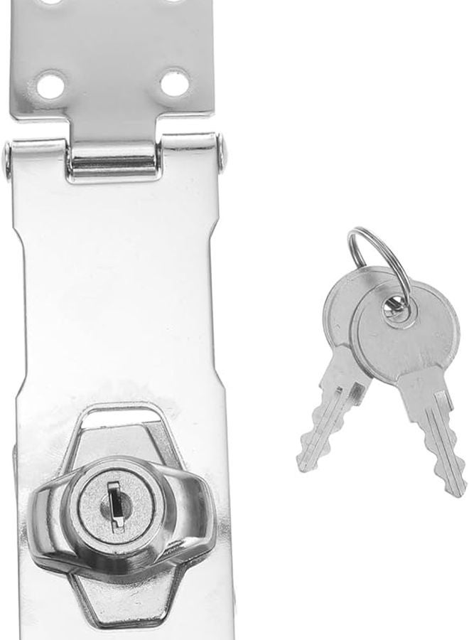 Heavy Duty Stainless Steel Door Lock Hasp with Padlock Clasp for Security Doors Gates Cabinets - Image 2