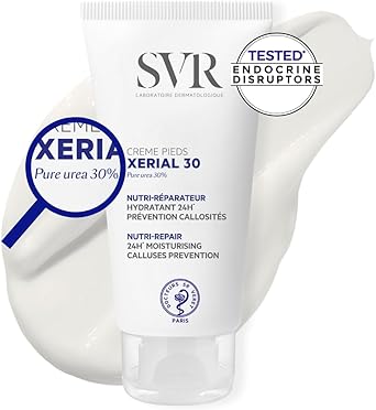SVR كريم SVR XERIAL 30 لليدين الجافة والمتشققة 30% يوريا لعلاج الكعوب المتشققة والجلد الجاف بشدة المعرض للثآليل والتصلبات يقضي على الخلايا الميتة والخشونة ترطيب لمدة 24 ساعة حمض الساليسيليك والجلسرين 50 مل - Image 1