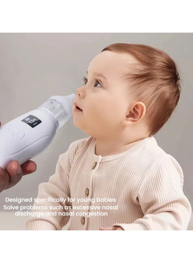 Electric Infant Nose Cleaner USB Charged 3 Gear Suction Built-in Soothing Music for Newborn Toddler - Image 3