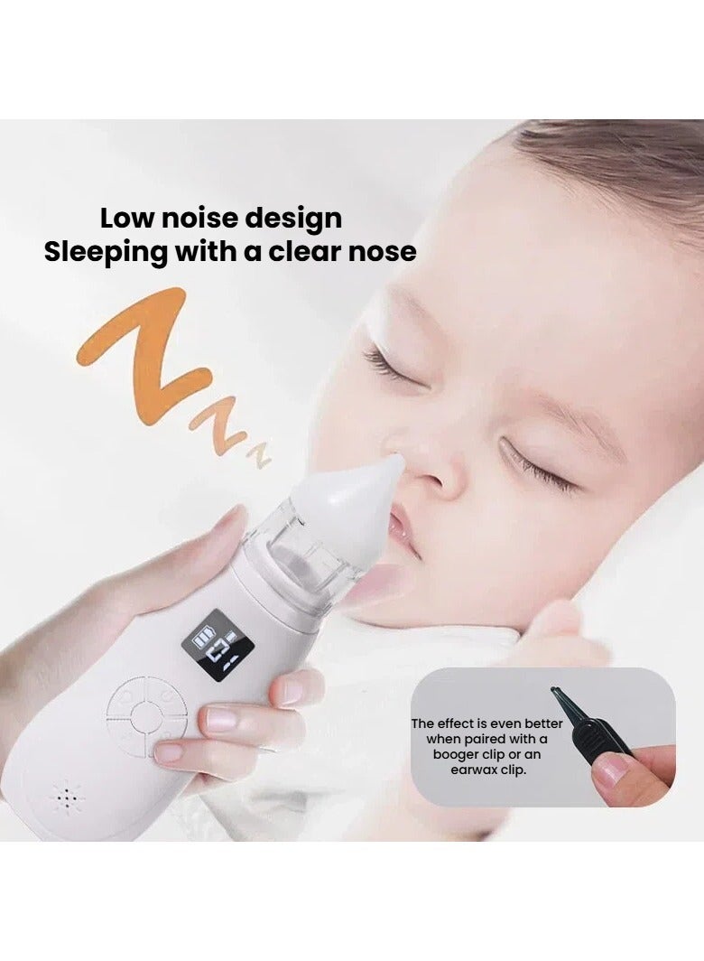 Electric Infant Nose Cleaner USB Charged 3 Gear Suction Built-in Soothing Music for Newborn Toddler - Image 4
