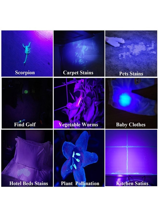 Two 365nm Uv Led Flashlights, Usb Rechargeable, Suitable For Animal Urine Testing, Anti-Counterfeiting Identification, Mineral, Jewelry And Jade Testing. Equipped With 18650 Batteries And Type-C Port. - Image 5