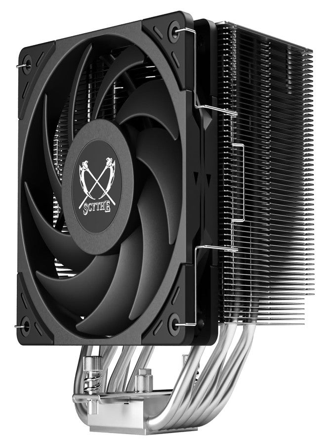 سايذ مبرد هوائي لوحدة المعالجة المركزية Scythe Mugen 6، يدعم معالجات Intel LGA1700 وLGA1151 وAMD AM5 وAM4، 120 مم، برج واحد، غطاء علوي من الألومنيوم (Mugen 6) - Image 1
