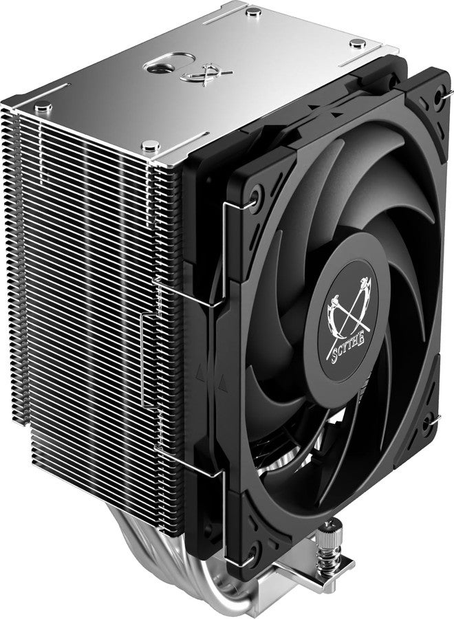سايذ مبرد هوائي لوحدة المعالجة المركزية Scythe Mugen 6، يدعم معالجات Intel LGA1700 وLGA1151 وAMD AM5 وAM4، 120 مم، برج واحد، غطاء علوي من الألومنيوم (Mugen 6) - Image 3