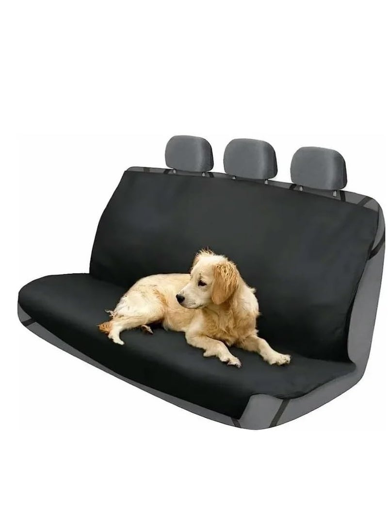 Plan A Petzoom Loungee Car Back Seat Cover, Designed to Protect Seats from Pets, Waterproof, Scratch Resistant, Non-Slip, Fits Cars, Trucks, SUVs – Standard (Beige)  - Image 2