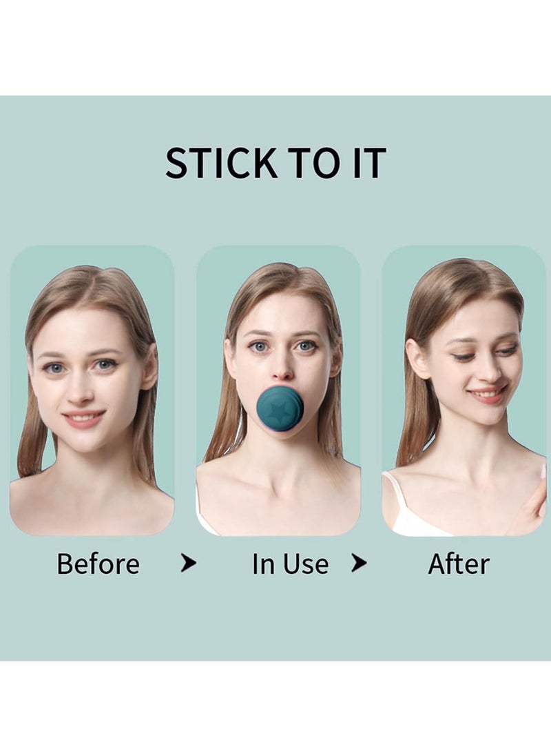 CMGTYYD 2Pcs Portable Jaw Trainer, Double Chin Exerciser, Face Exerciser To Lift Sagging Skin, Firming Trainer Neck, Mouth, Jawline Skin, Face Slimming Tool For Women And Men, Home Gym  - Image 2