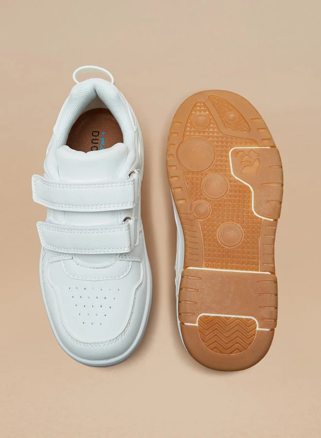 سيد دوتشيني Boys Panelled Sneakers with Hook and Loop Closure