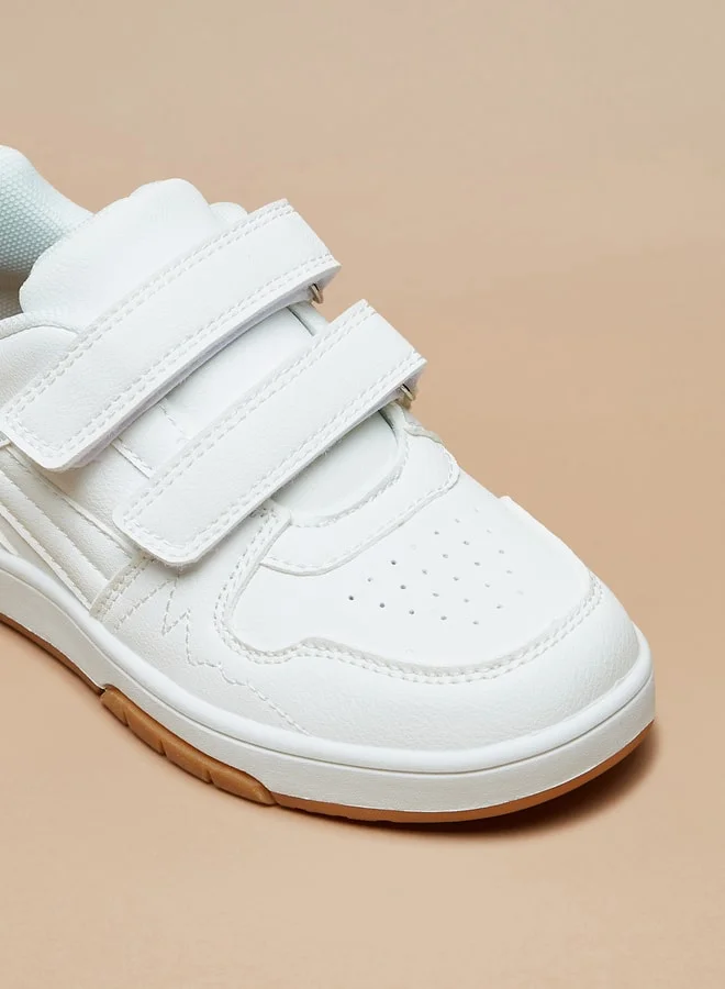 سيد دوتشيني Boys Panelled Sneakers with Hook and Loop Closure