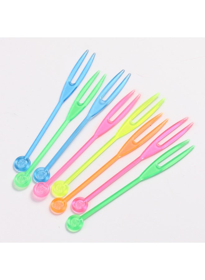 كلين سبوت نيو سورد بوكر - شوكة فواكه بلاستيكية على شكل قلب - شوكة معجنات قابلة لإعادة الاستخدام - Image 1