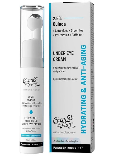 Chemist It Play Under Eye Cream with 2% Quinoa Fragrance that defines dark circles, puffiness and wrinkles