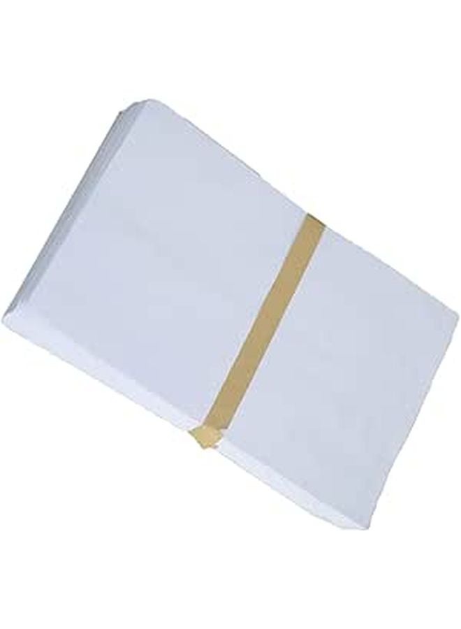 Thick Kraft Paper Envelopes 100pcs White Blank for Letters Invitations Business Cash Handling - Image 1