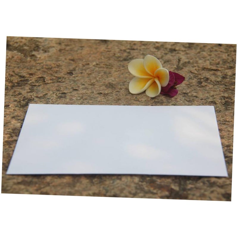 Thick Kraft Paper Envelopes 100pcs White Blank for Letters Invitations Business Cash Handling - Image 5