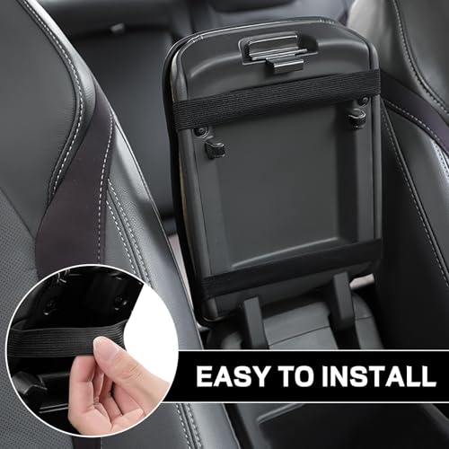 ongfuwu Car Center Console Cushion Pad, 12.72"×7.52" Leather Waterproof Auto Armrest Seat Box Protector, Car Center Console Cover, Universal Interior Decor Car Accessories for SUV Truck (Pink) - Image 4