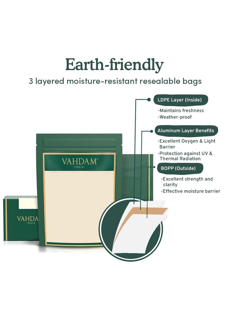 فادام شاي كشميري كاهوا شاي أخضر كشميري 100غم شاي ماسالا شاي بالزعفران واللوز والقرفة والهيل، ساخن أو مثلج - Image 4