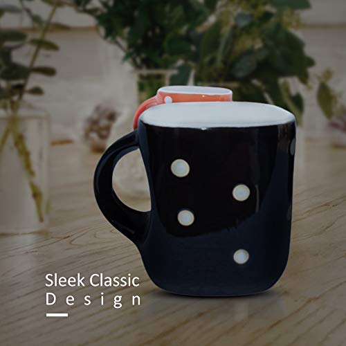 Mariner's Creation Antique Colorful Classic Tea Cup Sets of 6 Ceramic - Unique Great Designed with Comfortable Strong Handle | Serve Hot Tea and Coffee with Joy and Happiness - Multicolor - Image 2