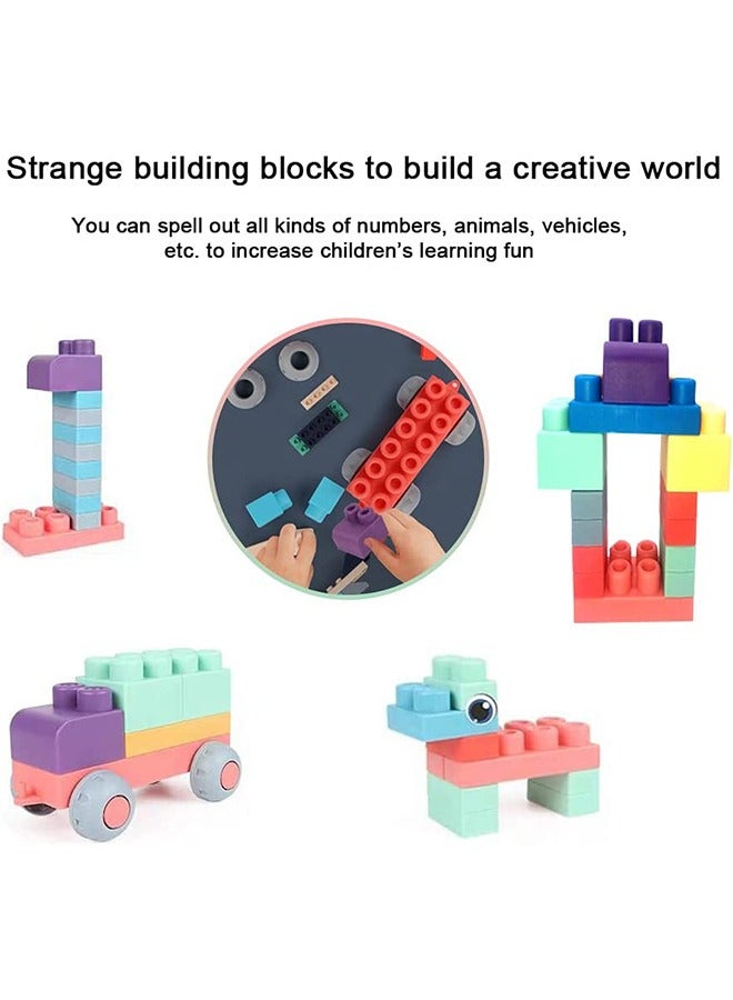 Rubber Building Block Toy Set Early Education Toys Suitable for Children 1-3 Years Old Building Block Toys (50pc) - Image 5