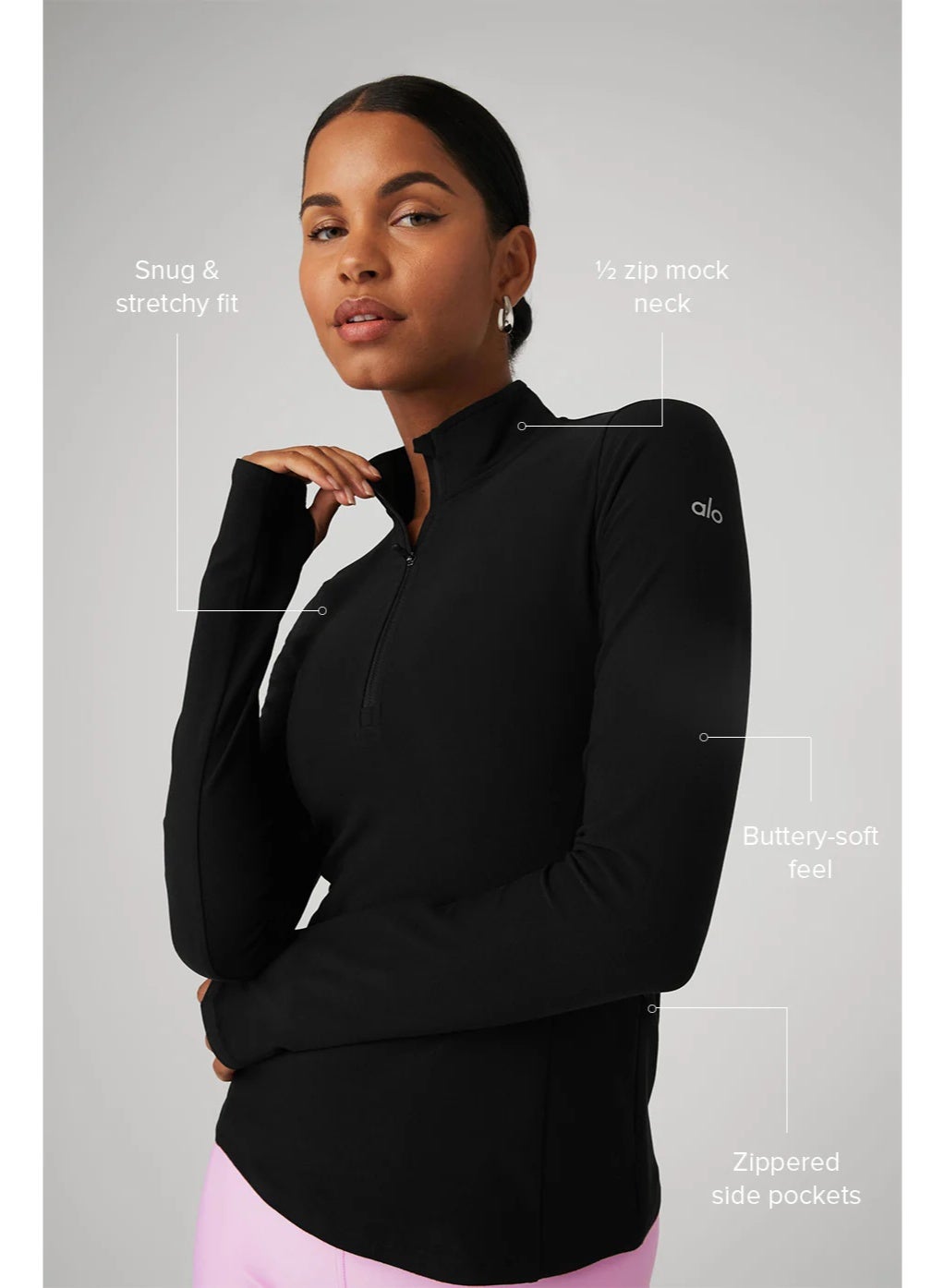 Alo Yoga Alo Yoga Alosoft 1/2 Zip Rapid Pullover | Best