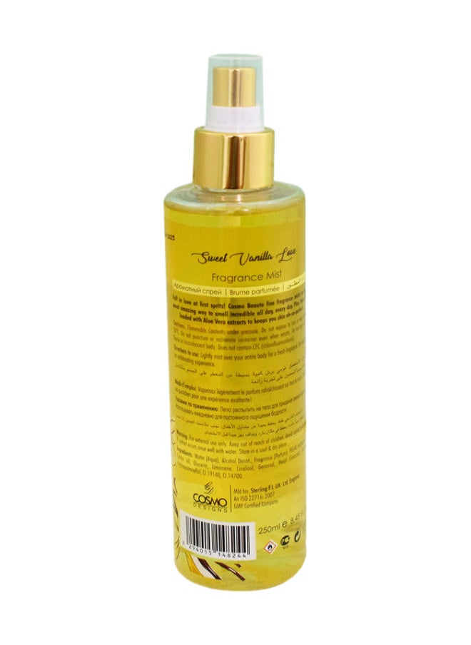 COSMO Body Mist - Sweet Vanilla Love 250ml  - Image 2