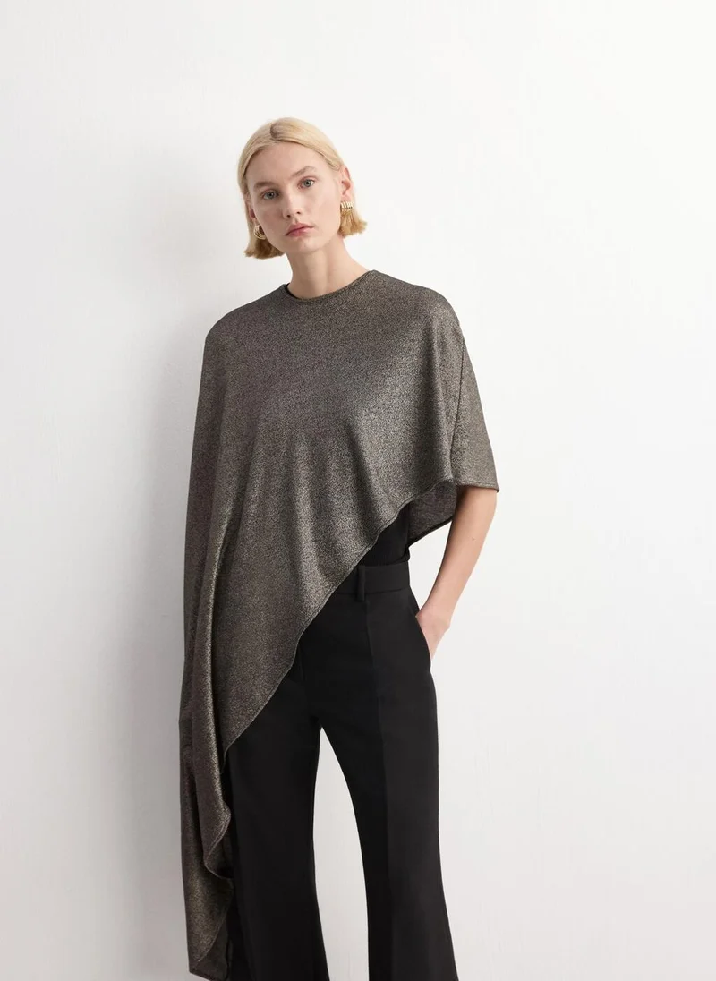 مانجو Asymmetric lúrex cape