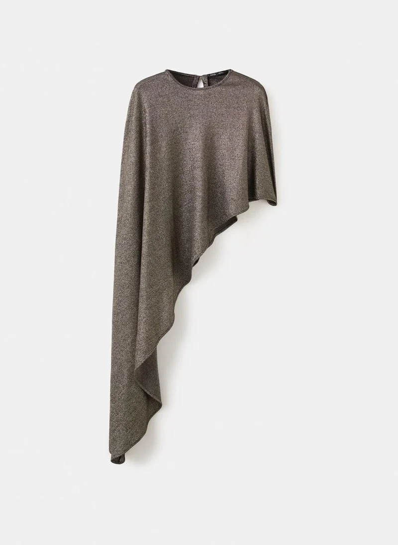 MANGO  Asymmetric lúrex cape for Women | Best Price UAE