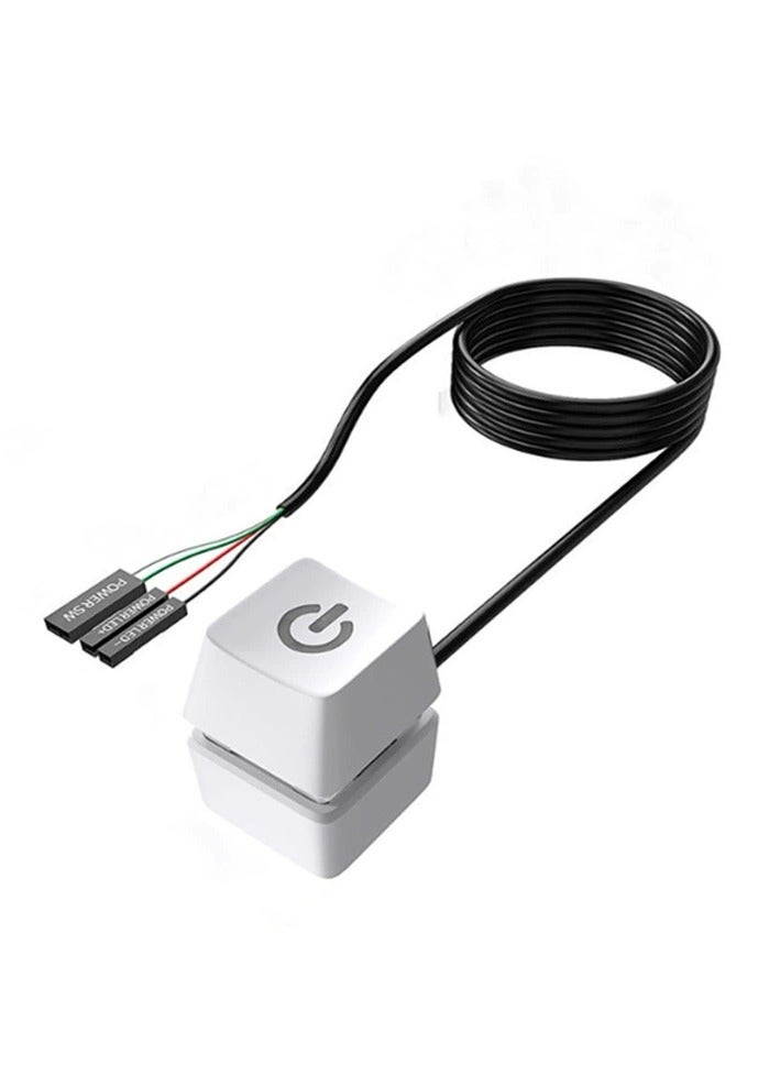 Desktop Computer Power Switch External Remote Start PC Motherboard Power On Off Switch Button Extension Cable  - Image 1