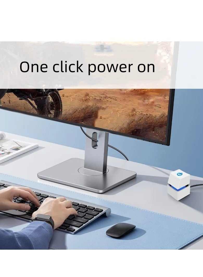 Desktop Computer Power Switch External Remote Start PC Motherboard Power On Off Switch Button Extension Cable  - Image 2