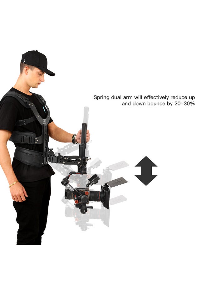 DF DIGITALFOTO - THANOS-SE Compact Tiltable Universal Gimbal Supporting Vest System 2-8kg Load Capacity Compatible with DJI RS2/RS3/Zhiyun Crane 3S/ Weebill S Gimbal Stabiliers - Image 1