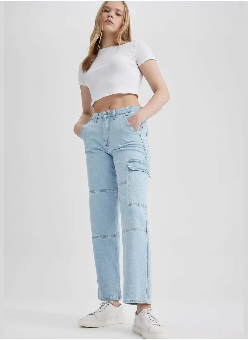 DeFacto Woman Cargo Fit Denim Trousers