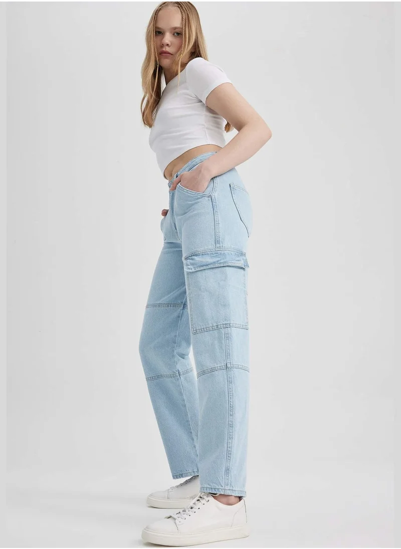 DeFacto Woman Cargo Fit Denim Trousers