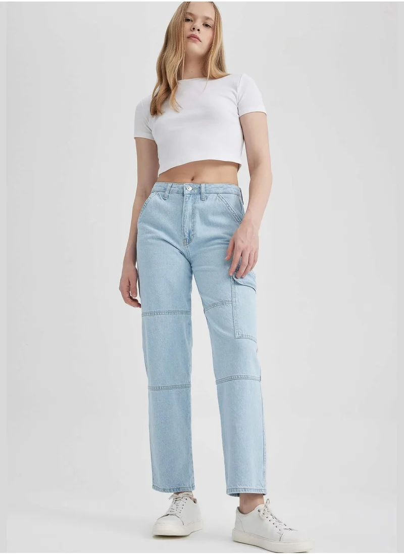 DeFacto Woman Cargo Fit Denim Trousers