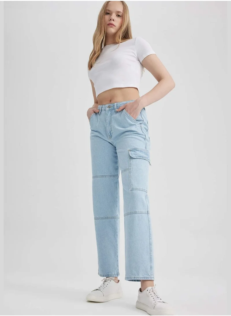 DeFacto Woman Cargo Fit Denim Trousers
