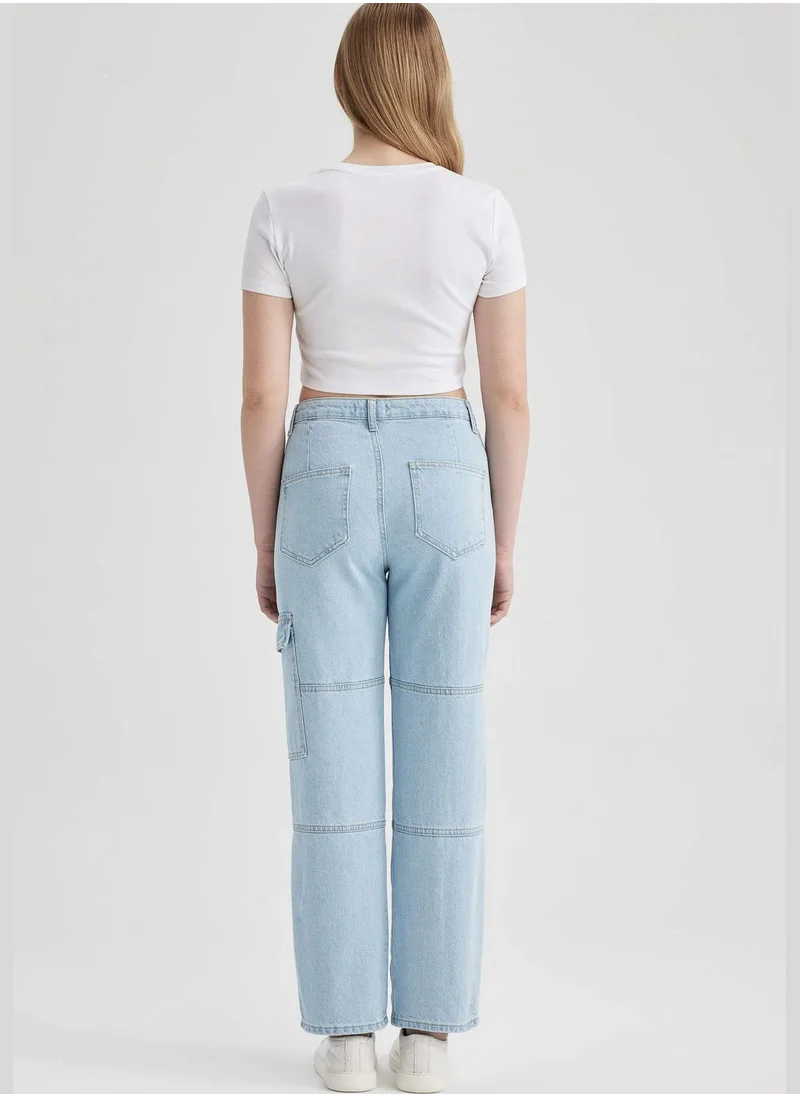 DeFacto Woman Cargo Fit Denim Trousers