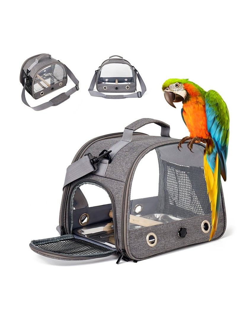 general Portable Bird Bag Out Foldable Bird Cage Oxford Cloth Bird Bag Parrot eon Pet Out Bag Mole Bag - Image 1