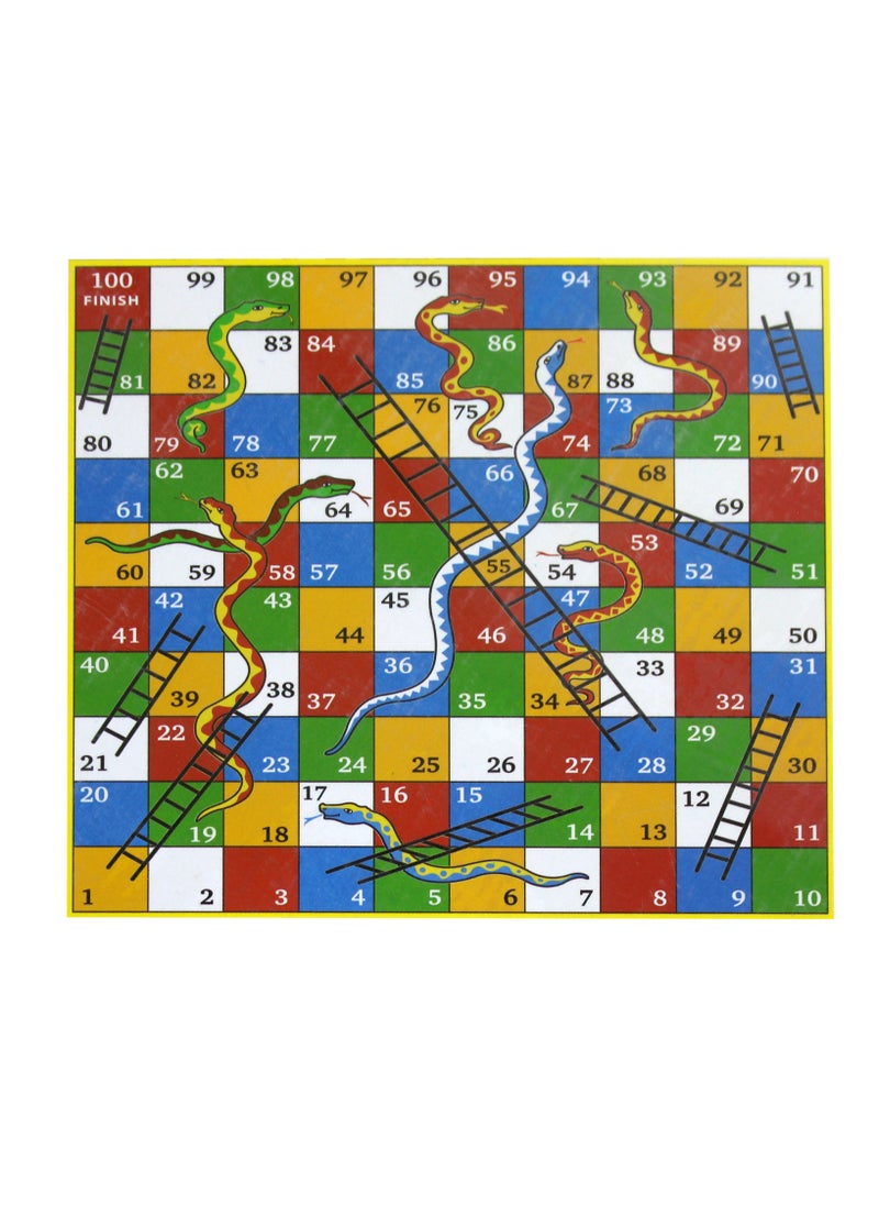 Snakes and ladders board game