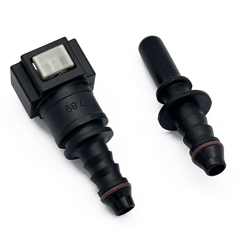 KRD PERFORMANCE 789mm 516 SAE to 516 8mm Barb Straight for 14635mm ID Nylon Fuel Line Hose Quick Release Connector