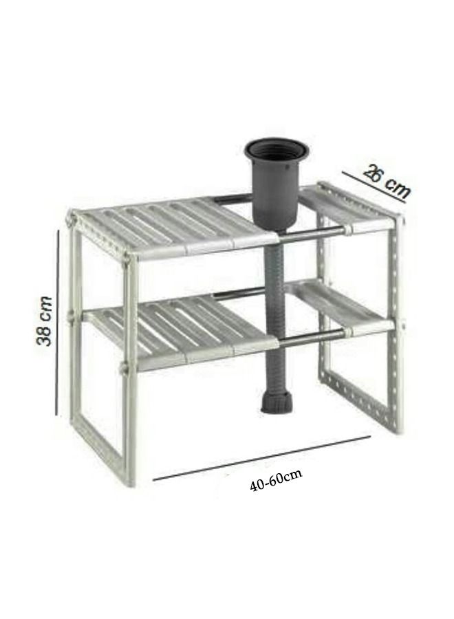 ياميم منظم تخزين تحت المغسلة أبيض - Image 1