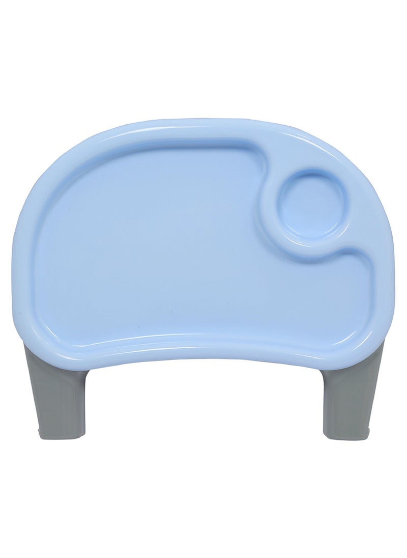 ESQUBE Spotty Baby Feeding High Chair And Kids Dining High Chair with Foot Rest And Tray Blue Color  - Image 5