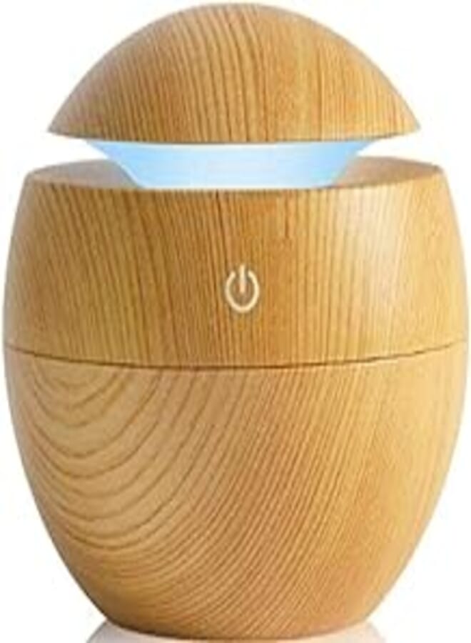 Air aroma essential oil diffuser led ultrasonic aroma aromatherapy humidifier - wood