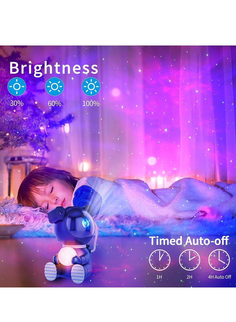 Astronaut Galaxy Projector, Durable Nebula Night Light, Portable LED Space Galaxy Lamp, Star Projector With Timer And Remote For Kids, Adults, Room Decor, (1pc, Black)  - Image 2