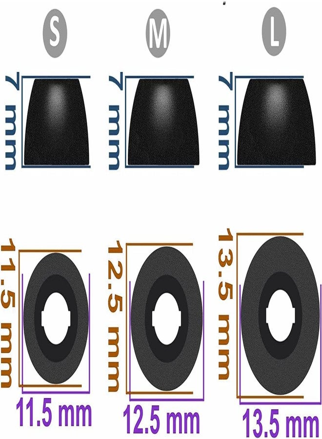 ALXCD Foam Eartips Compatible with Bose QuietComfort Earbuds II 2022 New, 6 Pairs S M L Sizes Soft Memory Foam Ear Tips, Compatible with Bose QuietComfort Earbuds ii 2022, Black sml - Image 3