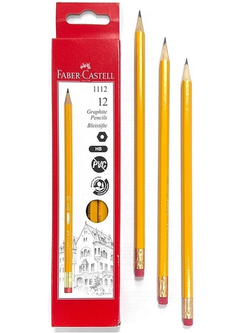 Blacklead Pencil Yellow 1112 W Rub Box Of 12