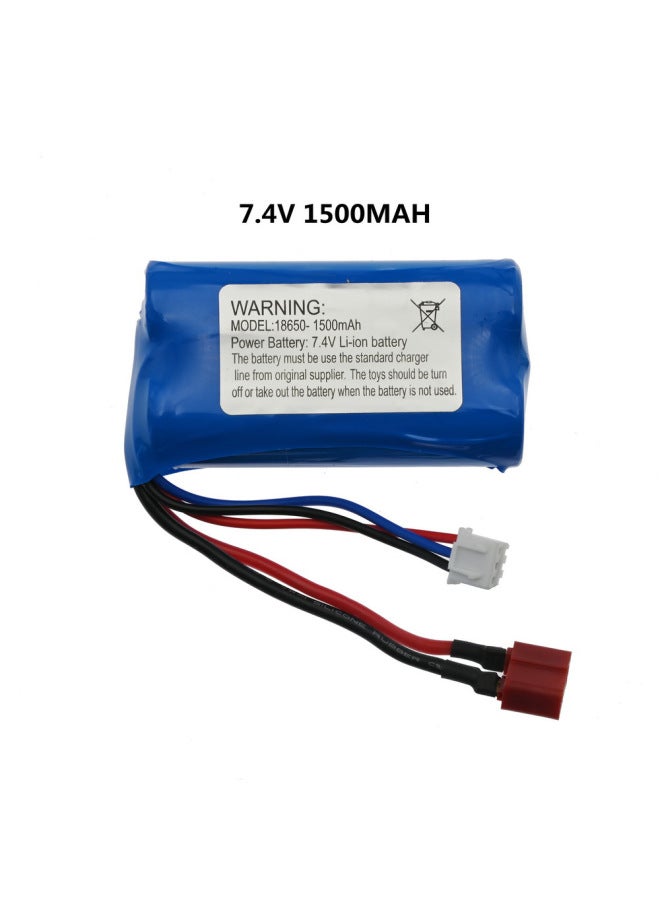 SPGCM Wild Cow Naughty Dragon WPL Upgrade Climbing Army Truck Pickup Modified Battery RC CAR PARTS-Color:Wpl Four-wire Interface Green 7.4v 14650 500mah Battery  - Image 5