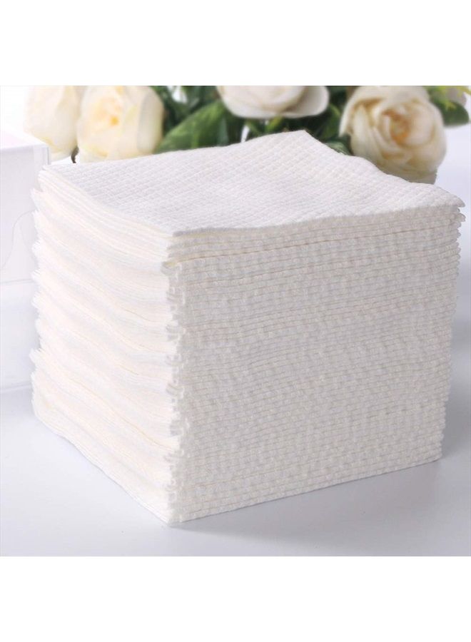XICHEN 2 box of 80 pcs Disposable Towel for Washing Face Cotton Pads Cosmetic Cotton Can be wet and dry - Image 1