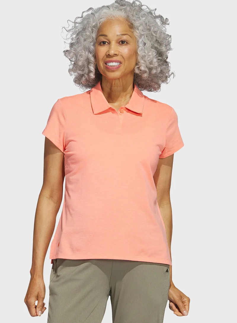 Adidas Go-To Heathered Polo