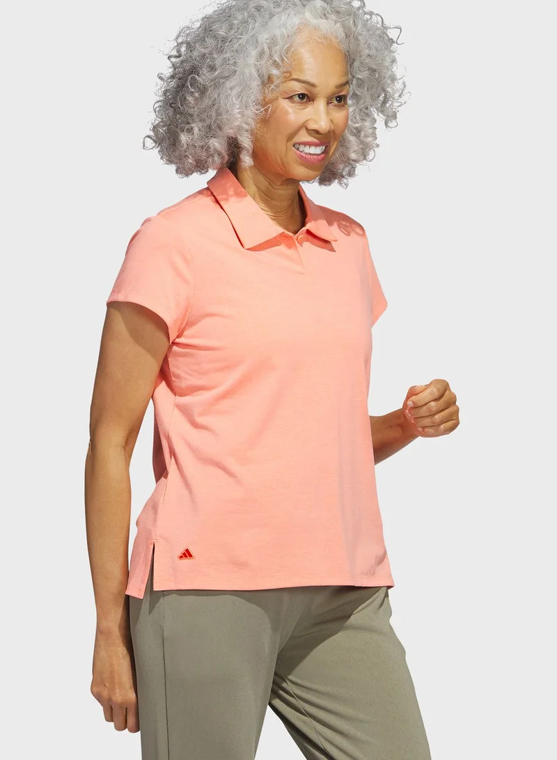 Adidas Go-To Heathered Polo