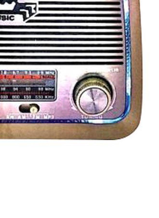 Bluetooth Radio Speaker Brown/Black/Silver - Image 2