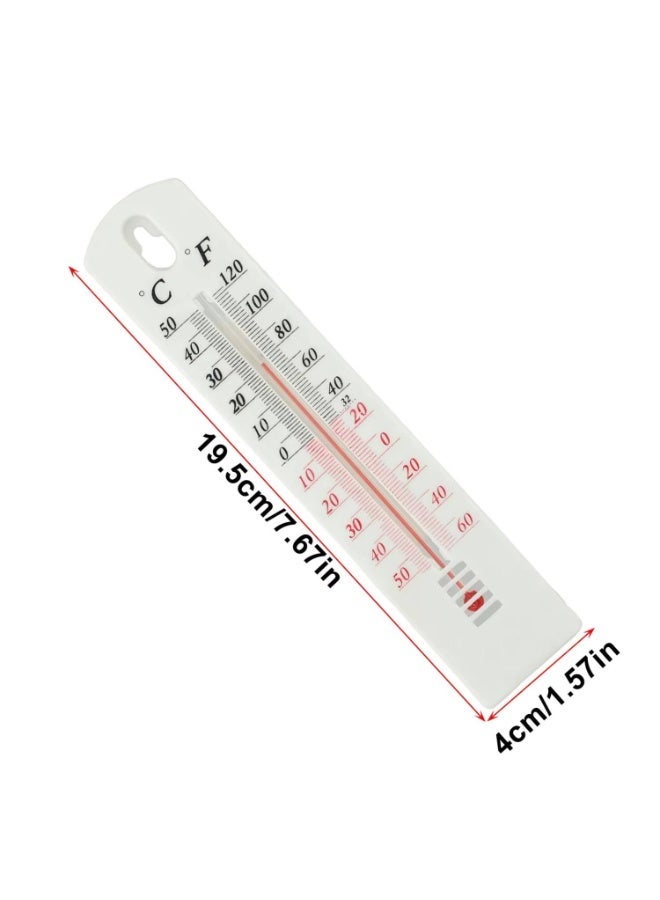 SOLDOUT Outdoor Indoor Thermometer Easy to Read Thermometers Temperature Gauge Wall Thermometer (White) - Image 4