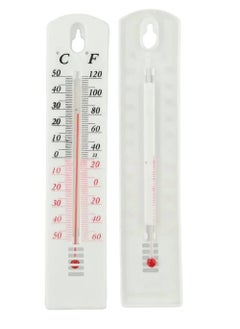 SOLDOUT Outdoor Indoor Thermometer Easy to Read Thermometers Temperature Gauge Wall Thermometer (White)  - Image 1