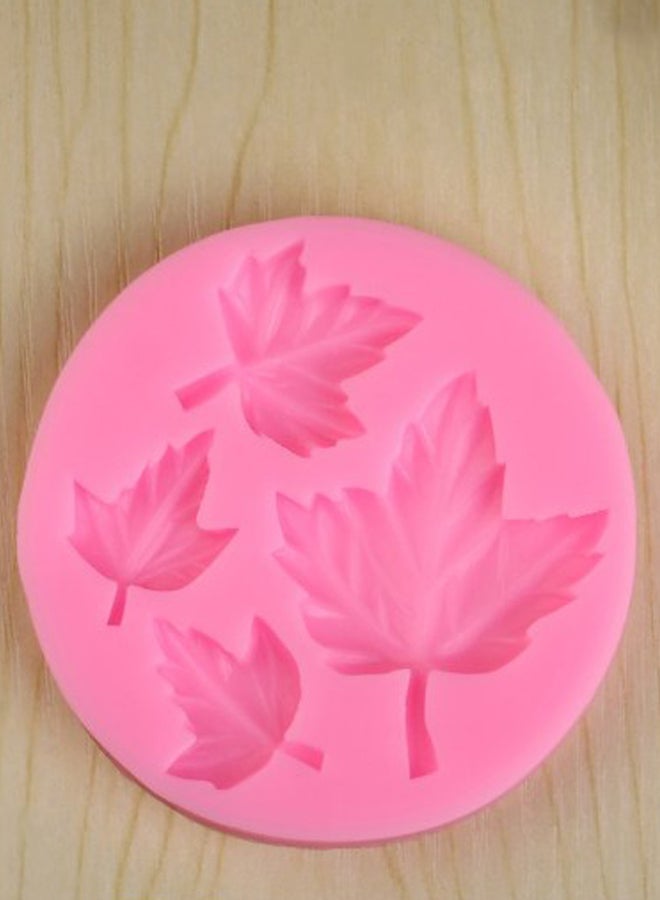 قالب خَبز على شكل ورقة القيقب بتصميم ثلاثي الأبعاد وردي 7 x 1Ø³Ù†ØªÙŠÙ…ØªØ± - Image 2