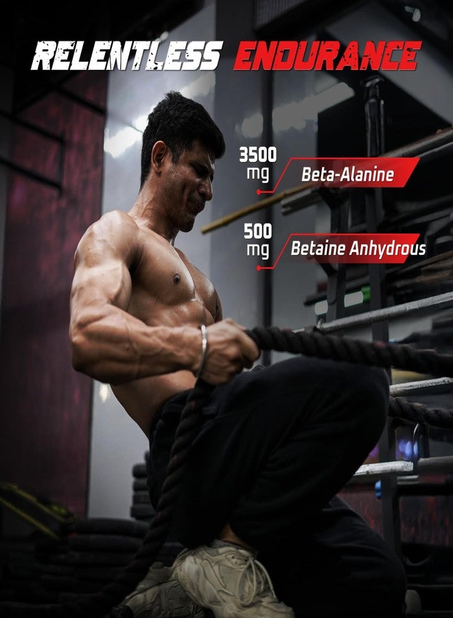 MuscleBlaze Pre Workout WrathX Powder (Natty Berries, 540g) | With Creapure, NitroBlaze & BioPerine - Image 5